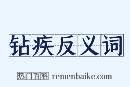 钻疾反义词是什么意思的图片